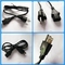 Professional Manufacturer UL 3 Pin Male To Female AC Extension Power Cable for Computer