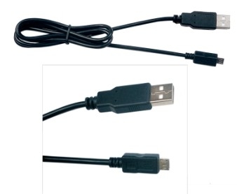 Micro Quick Charging Cable Wire Harness , 2 Meters Black USB Cable