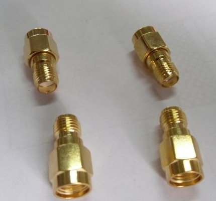 ISO Gold Plated SMA RF Coaxial Connectors With 50 Ohm Impedance