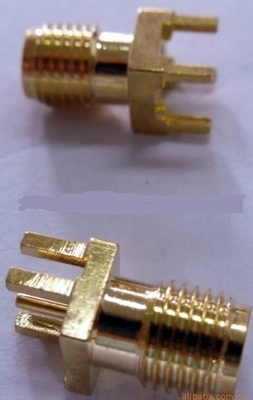 50 Ohm Impedance SMA RF 4 Pin Socket With Gold Plated