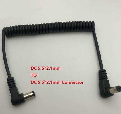 4-pin plug and connector TPU flexible Coiled phone cord with spiral cable telephone cords