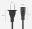 ICE52(RVV) CCC Certification 2 Pin Power Cords With Custom Length and Size for Audio and Home Appliances