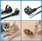 Manufacture Rain-proof Plug cord 3x0.75mm2 Bare Copper Wire IEC 3-pin Extension Power Cord CCC Standard