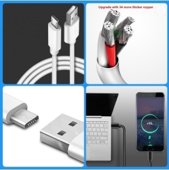 Type C Phone 3 In 1 USB Cable , 2 Meters Fast Charging Wire