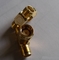 Gold Plated Three Way SMA RF Connectors For Routers